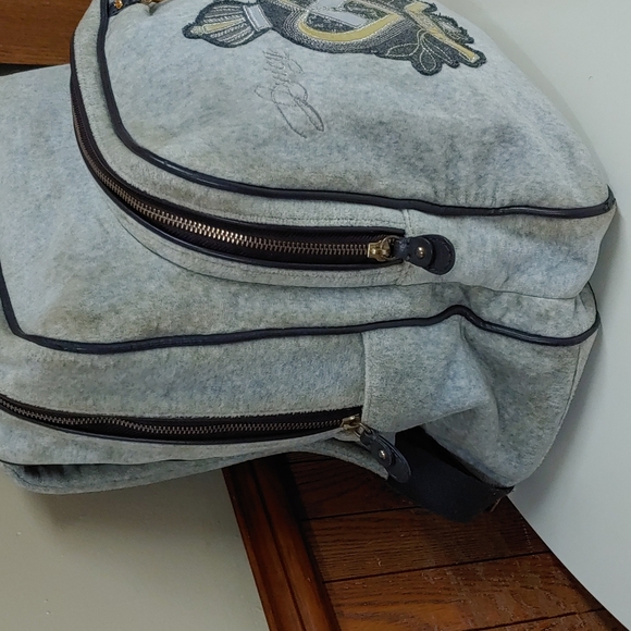 Juicy Couture y2k Vintage Velour Backpack Bag - Picture 4 of 17